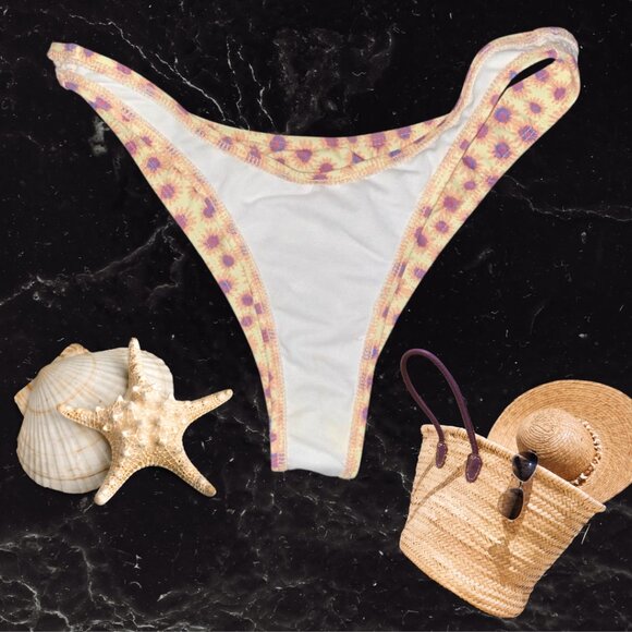 Motel RocksDaisy Print Bikini Bottom XS Retro Floral Swim - Picture 4 of 10